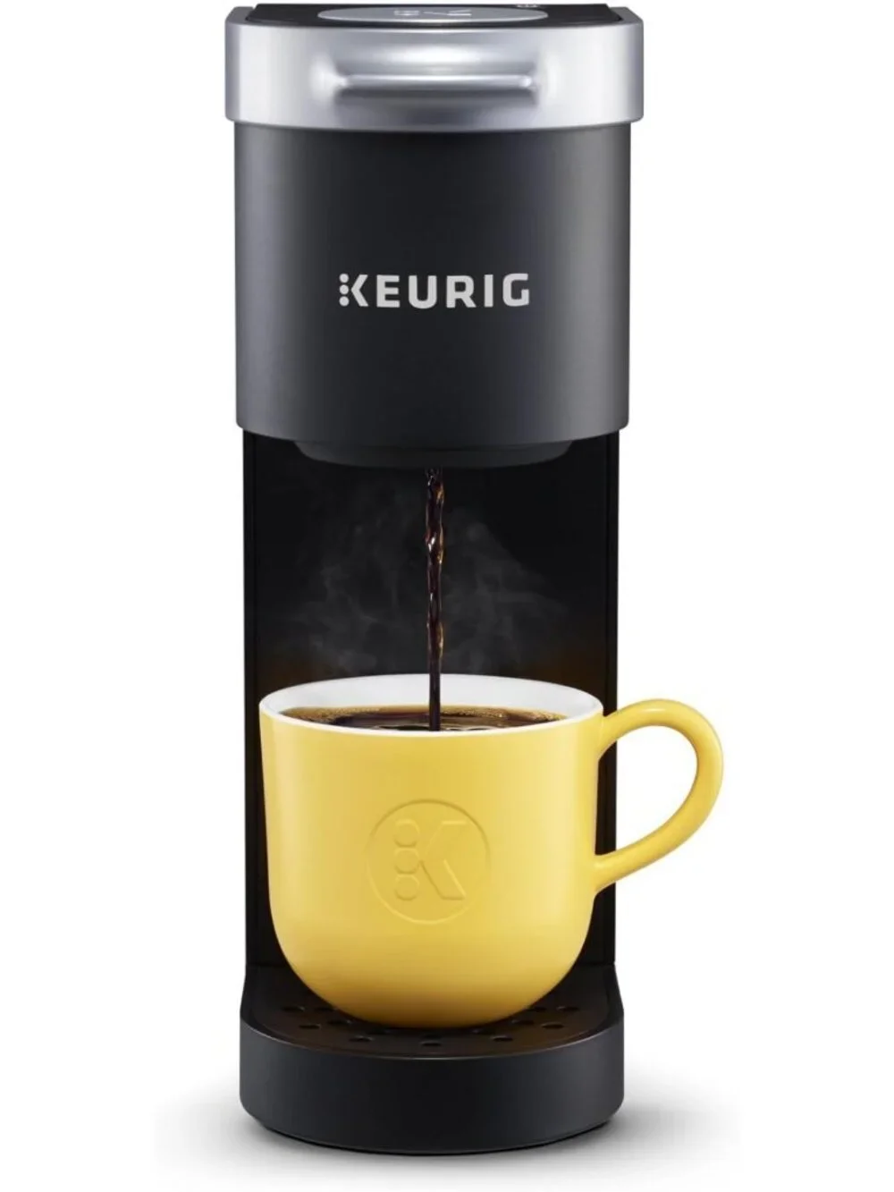 Compact Single Serve Coffee Maker, 6-12oz Brew Size, Ideal for Small Spaces